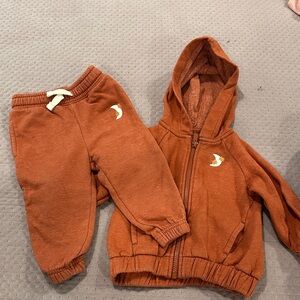 Old Navy Kids' Rust Sweatpants & Hoodie Set